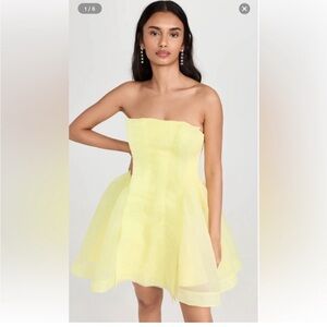 Aje Astrid Panelled Mini Dress Yellow AUS size 6 ( US 2)